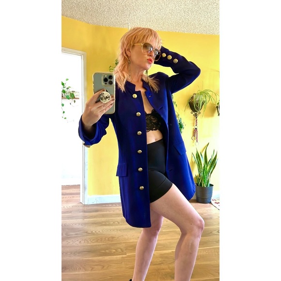 Vintage Mod Mini Dress Long Sleeve Jacket - Picture 8 of 10